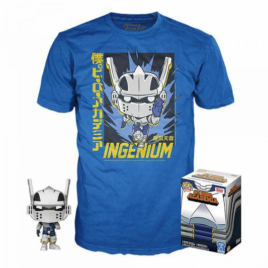 Set Funko Pop & Tee My Hero Academia Funko Ingenium Vinyl + T Shirt Box Bundle
