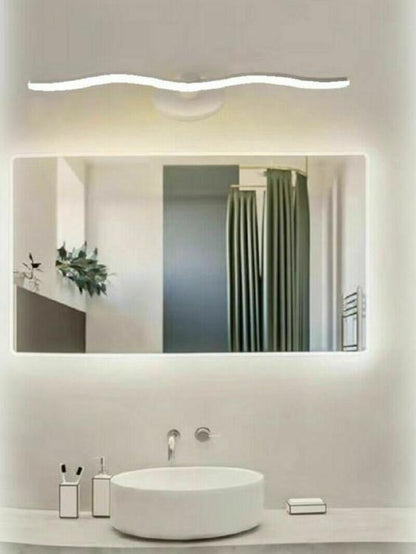 Lampada Led Specchio Per Bagno Stile Moderno 9 Watt Onda 4000K Luce Naturale