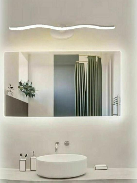 Lampada Led Specchio Per Bagno Stile Moderno 9 Watt Onda 4000K Luce Naturale