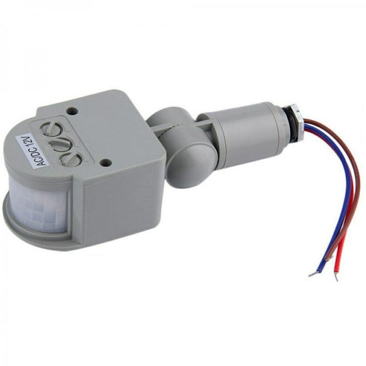 Sensore Di Movimento Infrarossi 180 Pir 220V Rilevatore Crepuscolare Fari Led-Gr