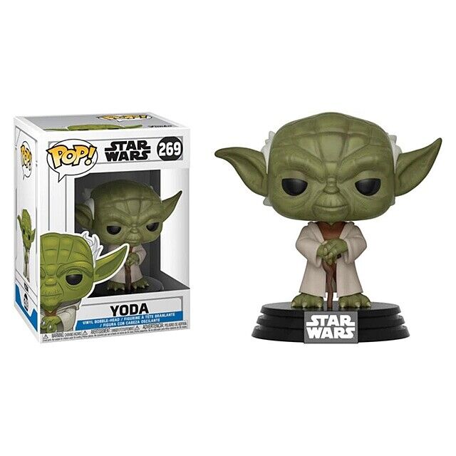 Funko Pop ! Star Wars - (269) Yoda Vinyl Figure Guerre Stellari 9Cm Movie Vinyl