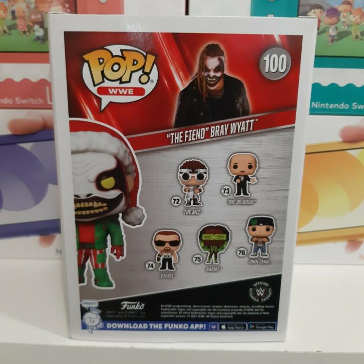 Funko Pop Wwe 100 The Fiend Bray Wyatt Christmas Gitd Special Edition Wrestling