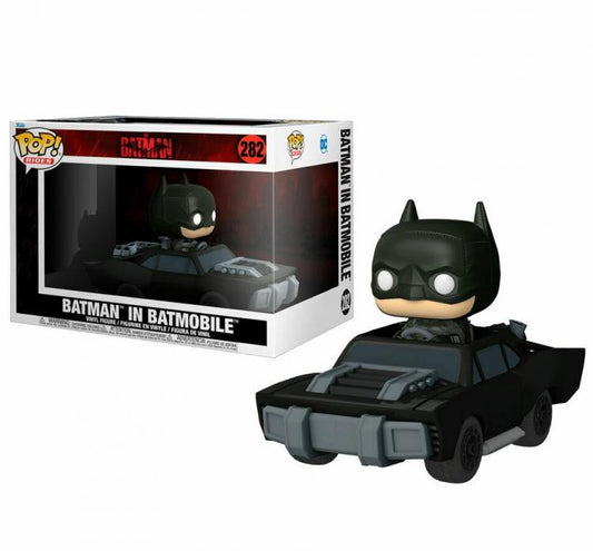 Funko Pop Ride Dc Comics The Batman (2022) - 282 The Batman In Batmobile Figure