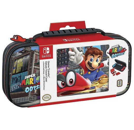 Nintendo Switch Super Mario Odissey Custodia Da Trasporto Cover Traveler Case