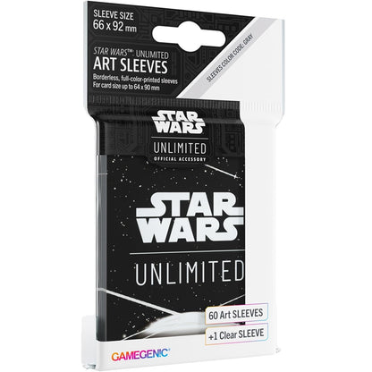 Asmodee Star Wars Unlimited White Art Sleeves – Pack of 60 Art Sleeves And 1 Clear Sleeve