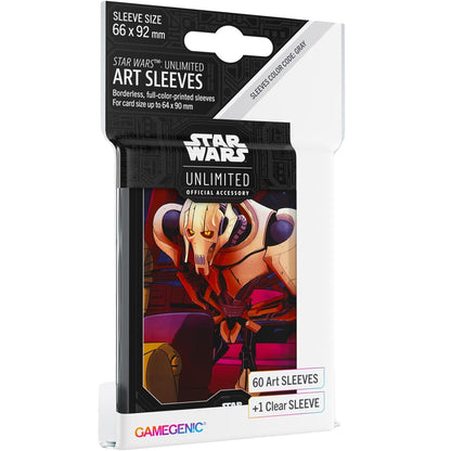 Asmodee Star Wars Unlimited General Grievous – Pack of 60 Art Sleeves And 1 Clear Sleeve