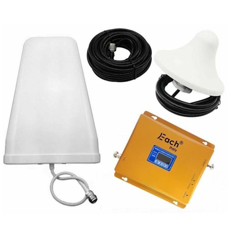 Kit Ripetitore Di Segnale Amplificatore Booster Antenna Gsm Dcs 4G Universale