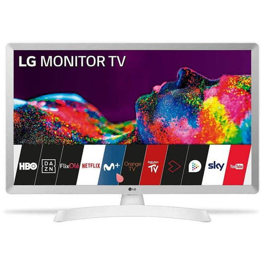 Lg Smart Tv 28Tq515S Led Full Hd Monitor Wxga Dvb-T2 Wi Fi Netflix Dazn Bianco