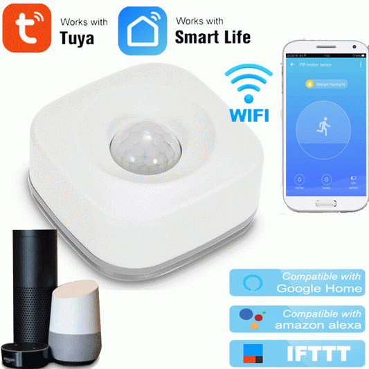 Sensore Pir Wifi Smart Motion Infrarosso Wireless Rilevatore Movimento Allarme