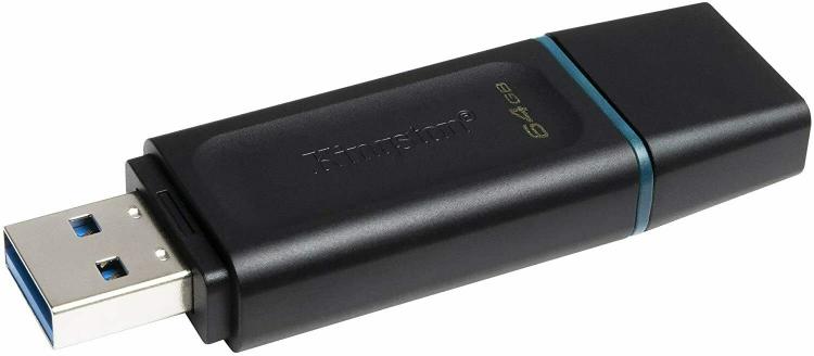 Kingston Pendrive 64Gb Dtx/64Gb 3.2 Gen1 Chiavetta Usb Memoria Pc Pennetta Hdd