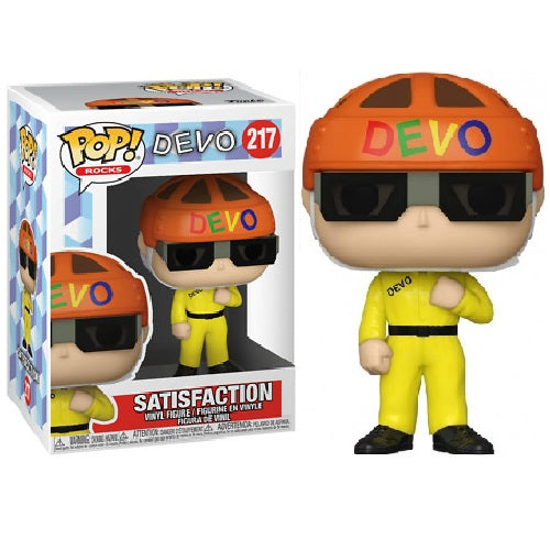Funko Pop ! Rocks - Devo (217) Satisfaction Vinyl Figure 9Cm Statuetta Statua