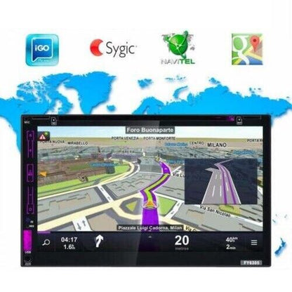 AUTORADIO 2 DIN ANDROID 7" STEREO AUTO TOUCH CD DVD BLUETOOTH USB WIFI RDS GPS
