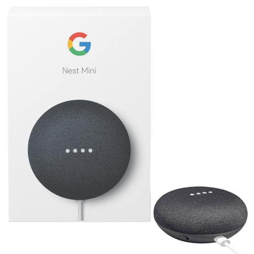 Google Home Nest Mini 2 Nero Smart Speaker Assistente Vocale Virtuale Italiano