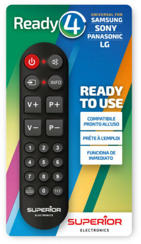 Telecomando Tv Universale Smart Tv Lg Compatibile Samsung Lg Panasonic Sony Nero