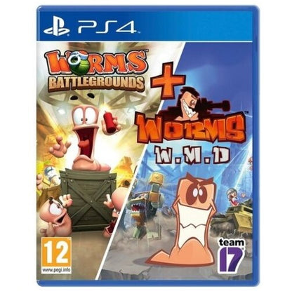 Worms Battlegrounds + Worms Wmd Ps4 Gioco Play Station 4 Ita Lemmings Ninja Eu