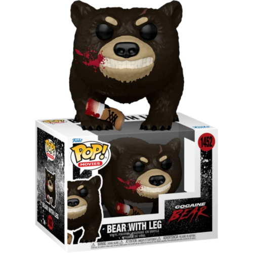 Funko Pop ! Movies Cocaine Bear - (1452) Bear W / Leg Figure Vinyl Blood 9Cm