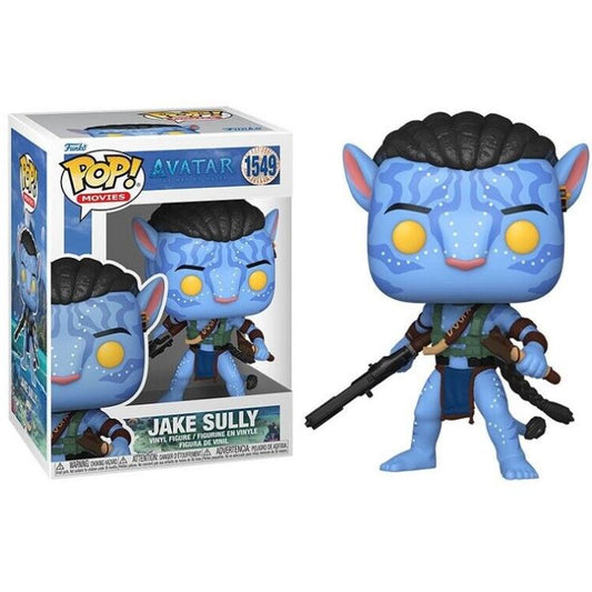 Funko Pop ! Movies Avatar The Way Of Water - (1549) Jake Sully Battle Figure 9Cm