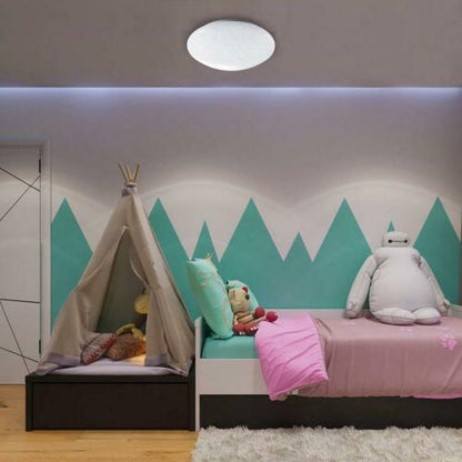 Plafoniera Led 22W Forma Circolare Effetto Cielo Stellato Brillantini Lampadari