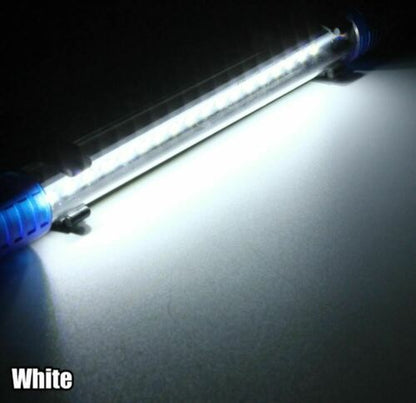 BARRA LED LAMPADA NEON PER ACQUARIO IMPERMEABILE IMMERSIONE LUCE BIANCA 60CM