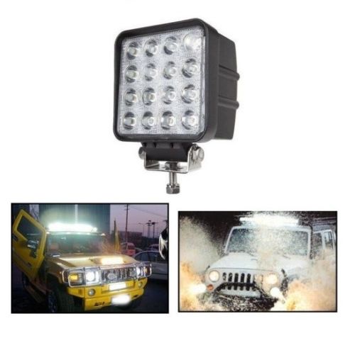 Faro 48W Led Luce Lampada Da Lavoro Faretto Auto Barca Camion Fuoristrada Suv