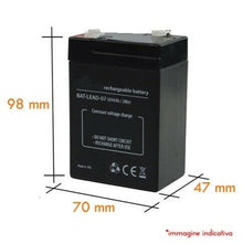 Trustech 2 X Batteria Ermetica Piombo 6V 4Ah 4,5Ah Ricaricabile Auto Peg Perego