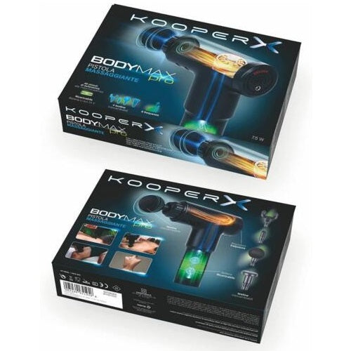 Kooper Pistola Massaggiatore Muscolare Ricaricabile 10W Vibrazioni Anticellulite