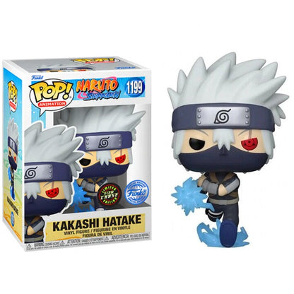 Funko Pop ! Naruto Shippuden (1199) Young Kakashi Hatake Chase Glow Limited 9Cm
