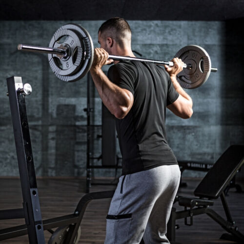 BILANCIERE DIRITTO 180CM Ø25mm ACCIAIO MANUBRIO BARRA LISCIA BODYBUILDING 1,80m