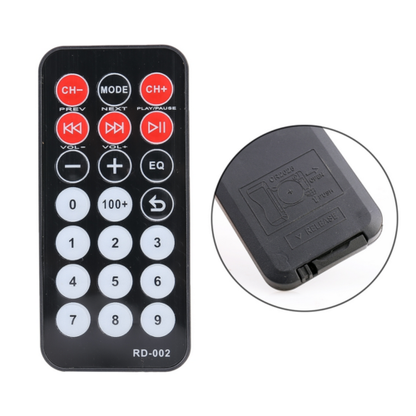 Mini Amplificatore Stereo Audio 500W 2Ch 12V Dc Usb Sd Fm Telecomando Ma700-Bt