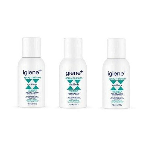 3 PZ IGIENE + SPRAY MULTIUSO DETERGENTE IGIENIZZANTE ALLA MENTA GEL 150ML IGIENE