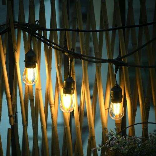 10pz LAMPADE E27 LED FILAMENTO LUCE CALDA GIALLA RETRO VINTAGE CATENARIA CATENA