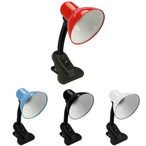 Lampada Da Tavolo Scrivania Snodabile Orientabile Morsetto E27 Ufficio Estetista