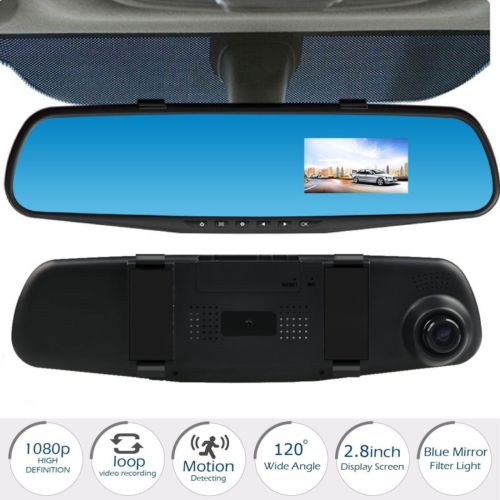 Specchietto Retrovisore Per Auto Monitor Dvr Registra Video Telecamera Frontale