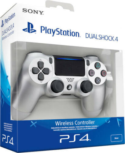 CONTROLLER SONY WIRELESS PS4 DUALSHOCK 4 PAD SILVER PLAYSTATION 4 V2 JOYSTICK
