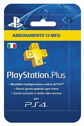ABBONAMENTO ANNUALE PLAYSTATION PLUS CARD HANG DA 12 MESI - 365 GG SONY PS4