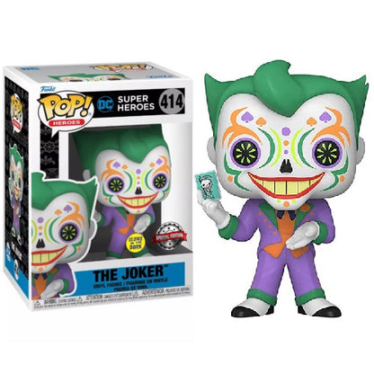 Funko Pop ! Super Heroes Dc - The Joker (414) Glow In The Dark Vinyl Figure S.E.