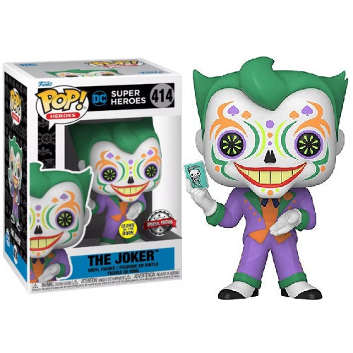 Funko Pop ! Super Heroes Dc - The Joker (414) Glow In The Dark Vinyl Figure S.E.