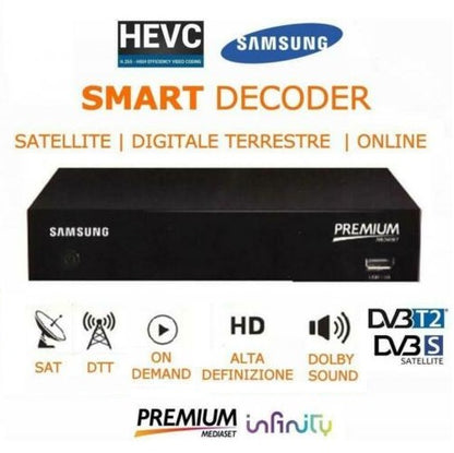 Samsung Smartdecoder Wireless Dvb T2 Hevc 10 Bit Dvb S2 Wifi Hd Usb Decoder Nero