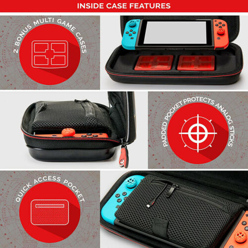Nintendo Switch Super Mario Odissey Custodia Da Trasporto Cover Traveler Case