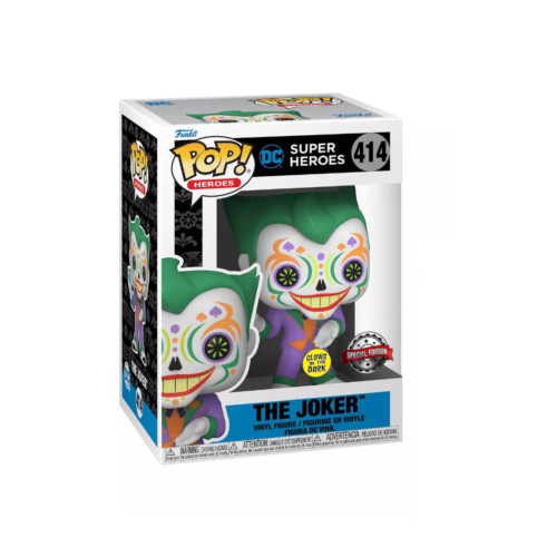 Funko Pop ! Super Heroes Dc - The Joker (414) Glow In The Dark Vinyl Figure S.E.