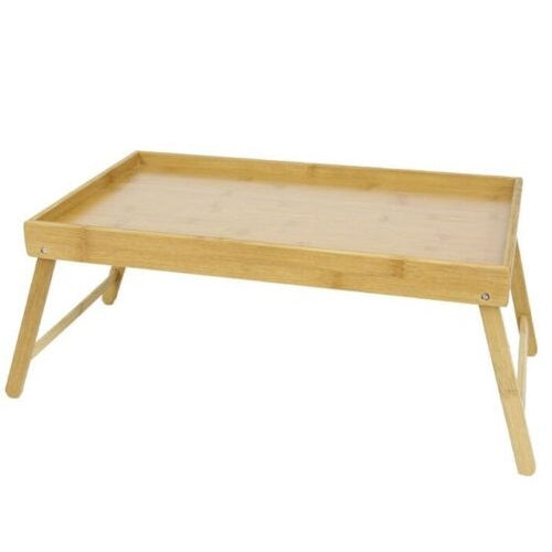 Tavolino Richiudibile Vassoio Da Letto Pieghevole Bamboo Legno Per Colazione Pc