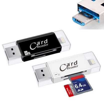 CHIAVETTA PENDRIVE 3in1 IPHONE/ANDROID MICRO USB SD PC FLASH DRIVE LETTORE OTG