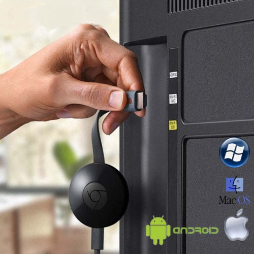 CHROMECAST WIRELESS MIRASCREEN HDMI DISPLAY DONGLE MEDIA VIDEO STREAMER GOOGLE