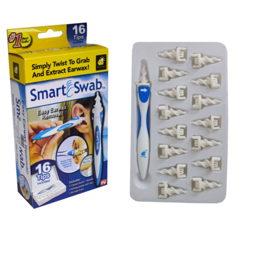 Smart Swab Pulitore Pulisci Orecchie Rimozione Cerume Pulizia Morbido A Spirale
