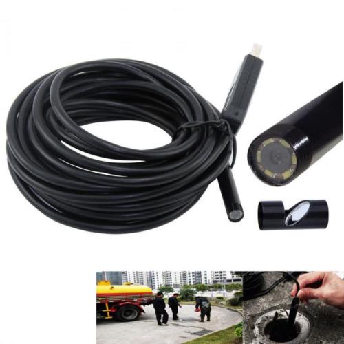 Telecamera Endoscopica Sonda Per Ispezione Usb 10M 6Led Ip67 Android Pc Notebook
