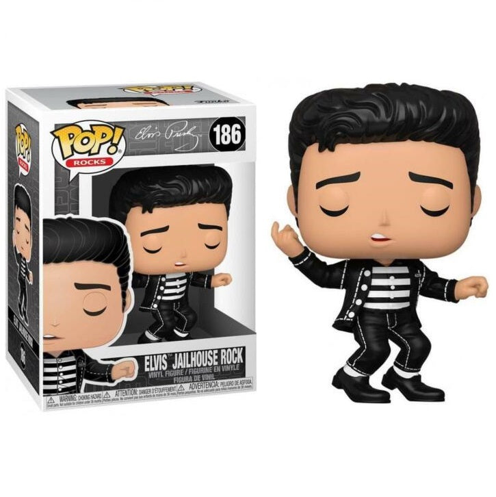Funko Pop ! Rocks (186) Elvis Jailhouse Rock Vinyl Figure Music Elvis Presley