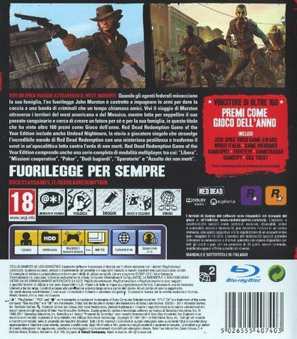 Red Dead Redemption Goty Edition Ps3 Videogioco Play Station 3 Gioco Italiano