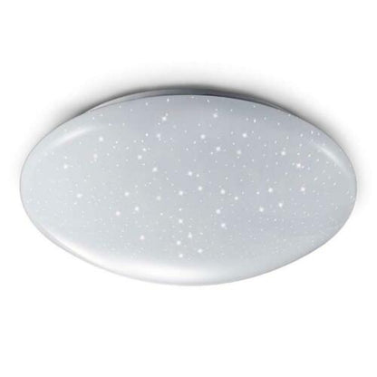 Plafoniera Led 22W Forma Circolare Effetto Cielo Stellato Brillantini Lampadari