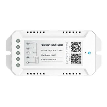 Interruttore 3 Gang Switch Smart Wifi Compatibile Con Amazon Alexa Google Presa