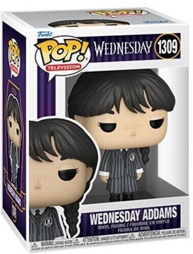 Funko Pop ! Tv Wednesday - (1309) Wednesday Addams Figure Mercoledi Vinyl 9Cm